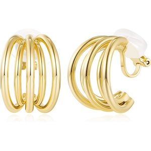 Clip On Stud Earrings(2) Pair